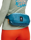 The Cotopaxi Coso 2L Bumbag in Gulf & Poolside