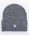 The Hurley Mens Icon Cuff 2.0 Beanie in Grey Heather