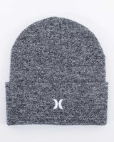 The Hurley Mens Icon Cuff 2.0 Beanie in Grey Heather