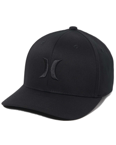 The Hurley Mens One & Only Cap in Black & Black