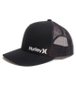 The Hurley Mens Corp Staple Trucker Cap in Black