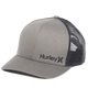 The Hurley Mens Corp Staple Trucker Cap in Cool Grey