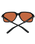 The Spy Hot Spot Sunglasses in Black & Orange