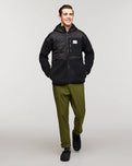 The Cotopaxi Mens Trico Hybrid Hooded Jacket in Cotopaxi Black