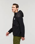 The Cotopaxi Mens Trico Hybrid Hooded Jacket in Cotopaxi Black