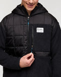 The Cotopaxi Mens Trico Hybrid Hooded Jacket in Cotopaxi Black