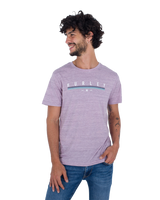 The Hurley Mens 3 Step T-Shirt in Chalk Pink Heather