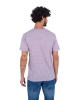 The Hurley Mens 3 Step T-Shirt in Chalk Pink Heather