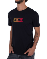 The Hurley Mens Boxed Logo T-Shirt in Black