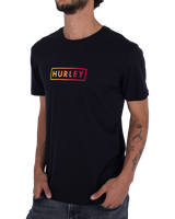 The Hurley Mens Boxed Logo T-Shirt in Black