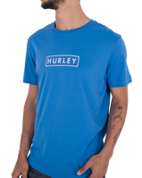 The Hurley Mens Boxed Logo T-Shirt in Sea View