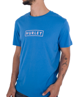 The Hurley Mens Boxed Logo T-Shirt in Sea View