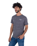 The Hurley Mens Cross Breeze T-Shirt in Charcoal Heather