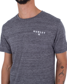 The Hurley Mens Cross Breeze T-Shirt in Charcoal Heather