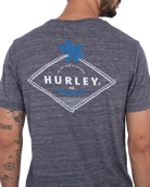 The Hurley Mens Cross Breeze T-Shirt in Charcoal Heather