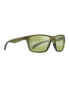 The Maui Jim Makoa Polarised Wrap Sunglasses in Khaki Green