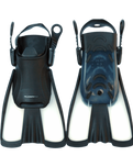 The Alder Ocean Blue Advance Pro Swim Fins in Multi