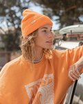 Island Fox Beanie in Tangerine