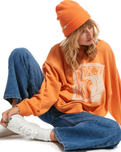 Island Fox Beanie in Tangerine