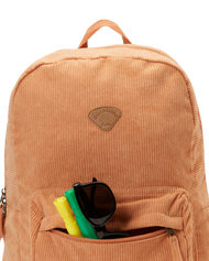 The Billabong Schools Out Cord Backpack in Baked Clay