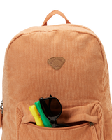 The Billabong Schools Out Cord Backpack in Baked Clay