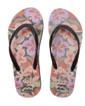 Dama Flip Flops in Black & Pink