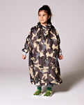 The Rain Kiss Girls Kids Poncho in Jungle Camo