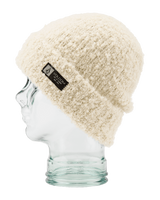 The Volcom Womens Stone Teddy Beanie in Moonbeam