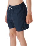 The Rip Curl Boys Boys Bondi Volley Shorts in Navy