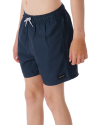 The Rip Curl Boys Boys Bondi Volley Shorts in Navy