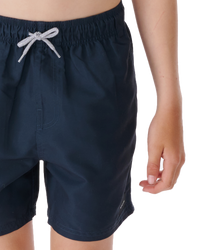 The Rip Curl Boys Boys Bondi Volley Shorts in Navy