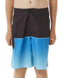 The Rip Curl Boys Boys Dawn Patrol Boardshorts in Black & Blue