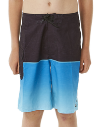 The Rip Curl Boys Boys Dawn Patrol Boardshorts in Black & Blue