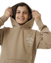 The Rip Curl Boys Boys Search Icon Hoodie in Sand Dune