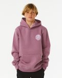 The Rip Curl Boys Boys Wetsuit Icon Hoodie in Dusty Purple