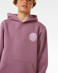 The Rip Curl Boys Boys Wetsuit Icon Hoodie in Dusty Purple