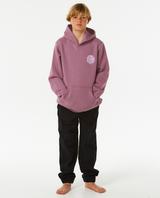 The Rip Curl Boys Boys Wetsuit Icon Hoodie in Dusty Purple