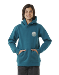 The Rip Curl Boys Boys Wetsuit Icon Hoodie in Trekking Green