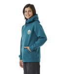 The Rip Curl Boys Boys Wetsuit Icon Hoodie in Trekking Green