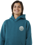 The Rip Curl Boys Boys Wetsuit Icon Hoodie in Trekking Green