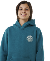 The Rip Curl Boys Boys Wetsuit Icon Hoodie in Trekking Green