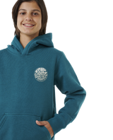 The Rip Curl Boys Boys Wetsuit Icon Hoodie in Trekking Green