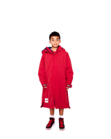 The Red Paddle Junior Pro Change Robe EVO in Red