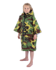 The Dryrobe Kids Advance Short Sleeved Dryrobe (2022) in Camo & Grey