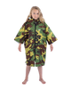 The Dryrobe Kids Advance Short Sleeved Dryrobe (2022) in Camo & Grey