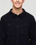 The Cotopaxi Mens Mero Organic Flannel Shirt in Carbon