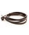 The Nalu Beads Brown Leather Wrap in Brown