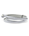 The Nalu Beads Grey Leather Wrap in Grey