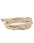 The Nalu Beads Sand Leather Wrap in Sand