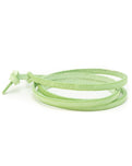 The Nalu Beads Mint Leather Wrap in Mint